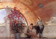 Alma-Tadema, Sir Lawrence Unconscious Rivals, painting